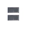 Culinary Lacquer H-153-28 6.5-inch Heavy Duty Block Dividers, 2 Transparent