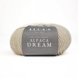 5 Pack of Luca-S Yarns Alpaca Dream, Super Soft Alpaca Yarn, 50g - 100m Worsted Yarn, 100% Baby Alpaca Knitting & Crochet Wool