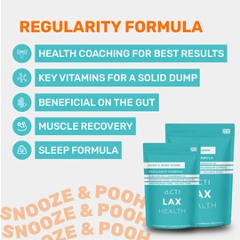 ACTI LAX – Magnesium & Probiotic Supplement | Natural Constipation Relief & Digestive Support | Sleep & Muscle Recovery | 60 Capsules