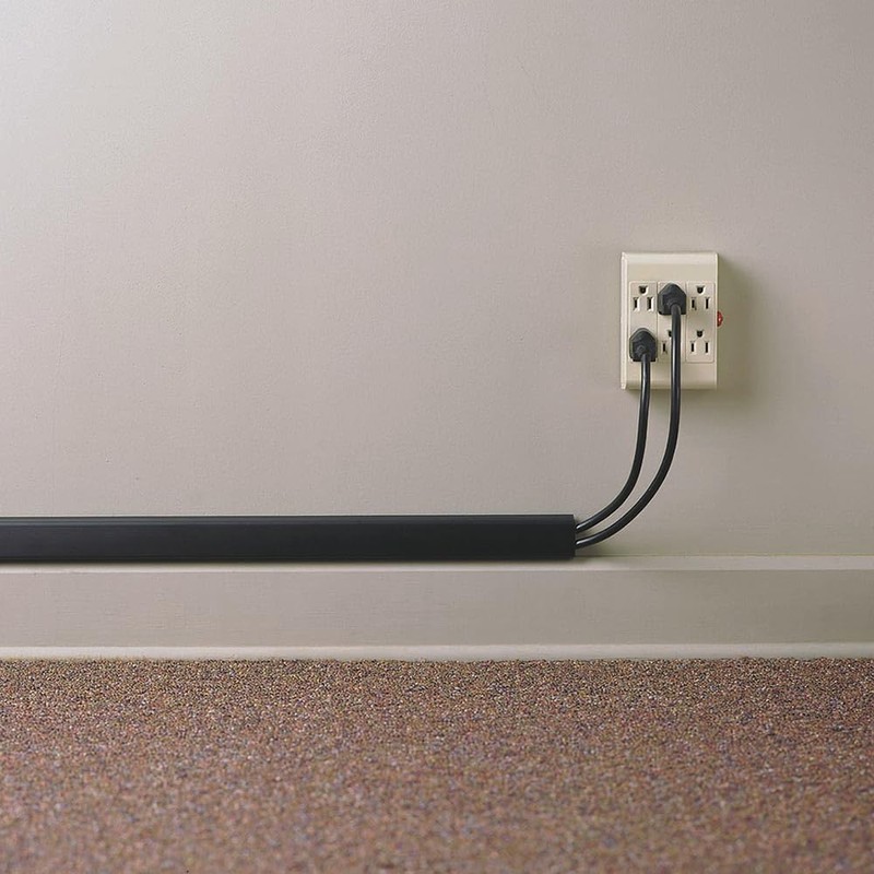 Electriduct 1" Locking Channel Raceway Cord Concealer and Wire Hider