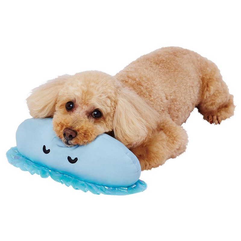 Petio Cool Toy Chin Pillow for Dogs and Cats, Jellyfish