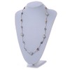 Avalaya White Shell and Glass Bead with Wire Detailing Necklace