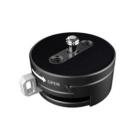 Niceyrig Slider Lock Camera Quick Release Plate Mount Device 1/4"-20 Adapter for Tripod, Stabilizer Gimbal, Wireless Video Transmission QR System Operation