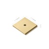Khtumeware 10-Pack 1-1/2 Inch Square Backplate for Knobs in Champagne