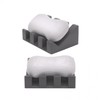 Stylish Draining Bathroom Soap Dish Holder 01 Soap Dish - Oatmeal 3ea