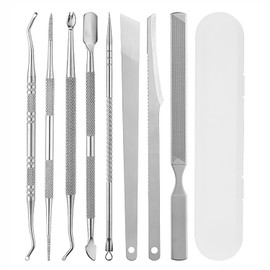 EUZUXU 8 Stück Eingewachsene Zehennägel Set, Professionelle Nagelpflege Eingewachsene Fußnägel Datei & Lifter Kit, Nagelfeile und Eingewachsene Zehennagel Werkzeug