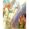 Catholic print picture - Angel sends Adam and Eve N
