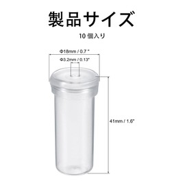 SaveSooo 10pcs Test Tube Vase Flower Water Tube Clear Tube Clear Flower Container Mini Bottle with Cap