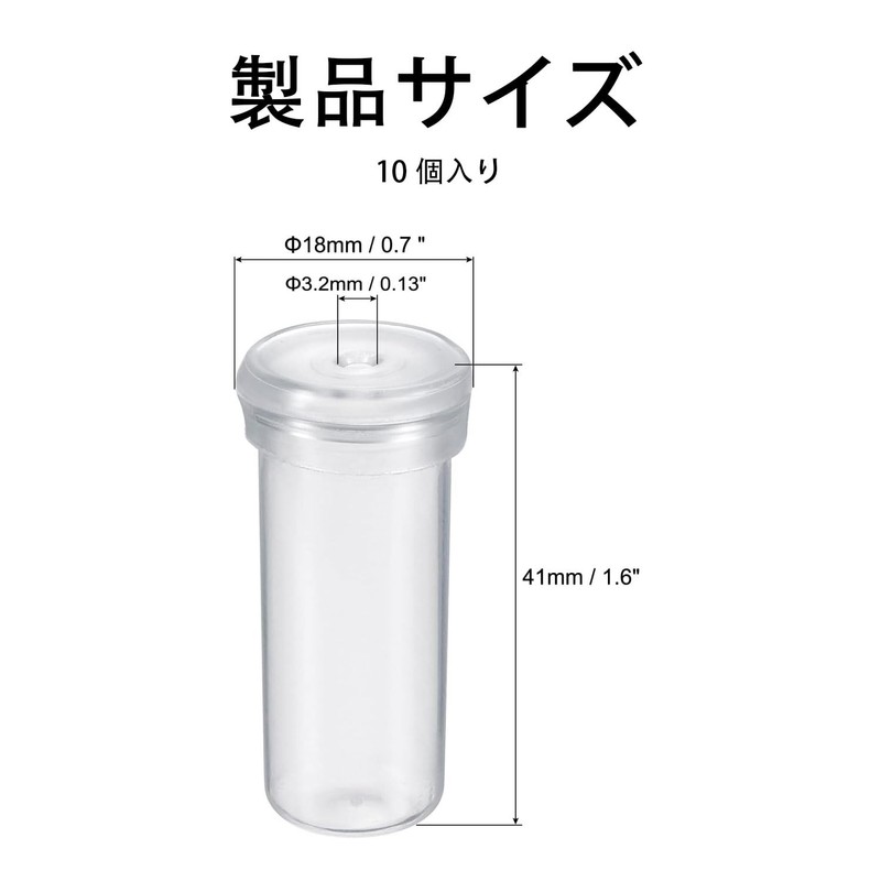 SaveSooo 10pcs Test Tube Vase Flower Water Tube Clear Tube