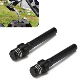 gunroil 2 Pack Car Fuel Tank Cap Breather Cover, CNC Metal Vehicle Breather Cap with Steel Balls, One-way Design, Universal 2.75In x 0.47In Automotive Protection for Truck SUV Car (Black)