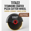 TITA22™ Titanium Coated Pizza Cutter Wheel – Ultra Sharp &