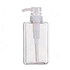 PET Refill Bottle, Small Bottle Pump Type, Squeeze Bottle, Shampoo Bottle, Cosmetic Refill, Clear, 15.2 fl oz (450 ml)