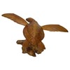 WorldBazzar Hand Carved Mahogany SEA Turtle ON Coral Log Drift