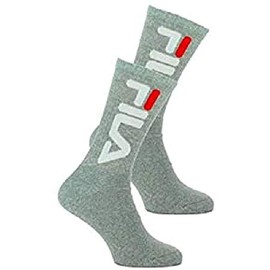 Fila Men's Linen Swimwear Tennis Socks BLACK 2 pair - 39-42 grey