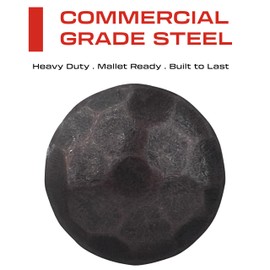 Sidco Supply 50 Pack - Iron Clavos - Decorative Nails 1 inch - Upholstery Tacks - Antique Accent - Clavos - for Wood Home Improvement, Farmhouse Shutters, Barn Door, Furniture Nails