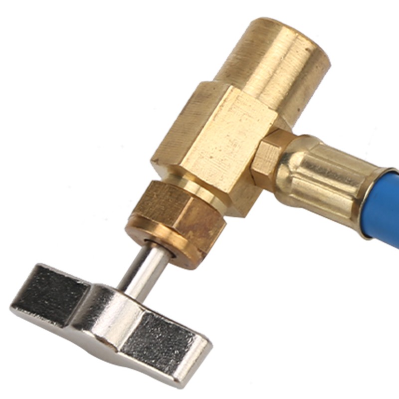 Car R134A Air Conditioning Coolant Hose Pressure Gauge 0‑250psi Fluoridize