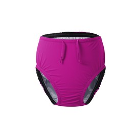 EEOST Youth Special Needs Reusable Swim Diapers Swimwear for Incontinence Cloth Diaper Covers Waterproof,Leakproof, Unisex (Pink, 5-6T)