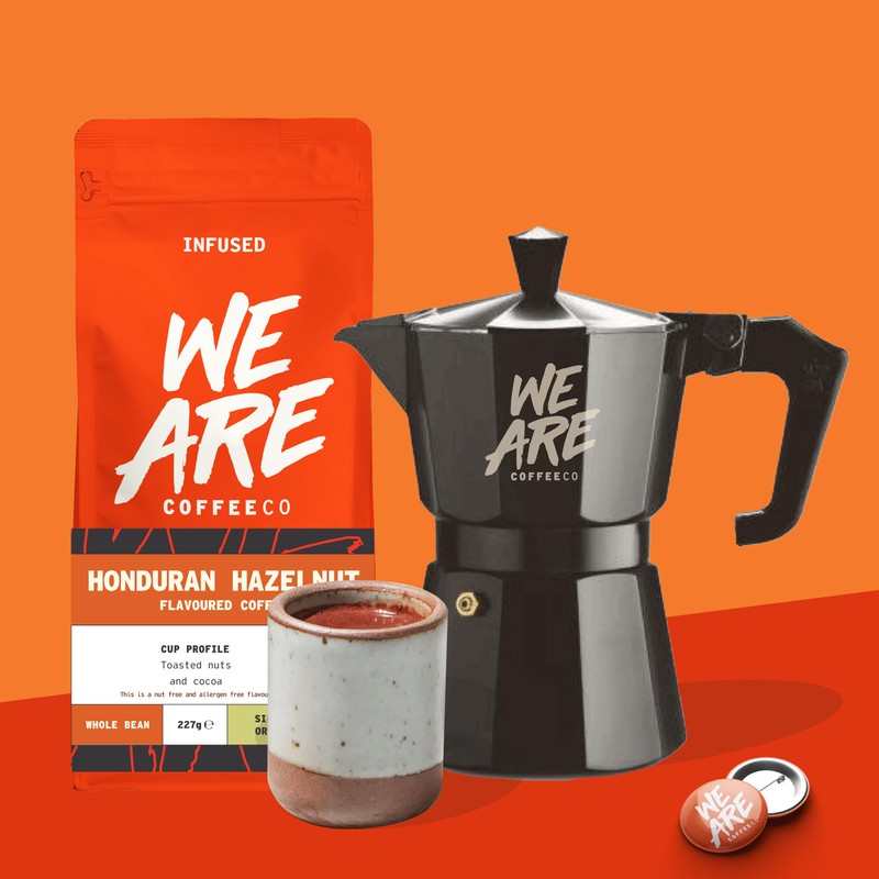 Coffee Beans 227g Bag, Whole Bean Coffee, Honduras Hazelnut Flavoured