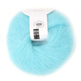 Balls of Wool Yarn, Angora Wool Yarn Soft Mohair Pashm Knit Angora Long Wool Yarn Hot Handmade Knitted Yarn for Hand Knitting Crocheting (07 Water Blue)