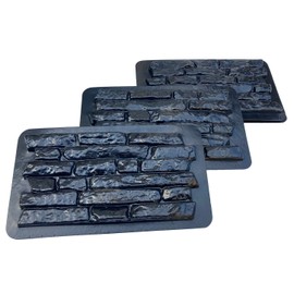 AUTUMN Flat Durable Tile Molds for Concrete, DIY Veneers, Concrete Mold, Cement Mold, Molds for Veneer Panels, Tile Stones. Set of 6 molds