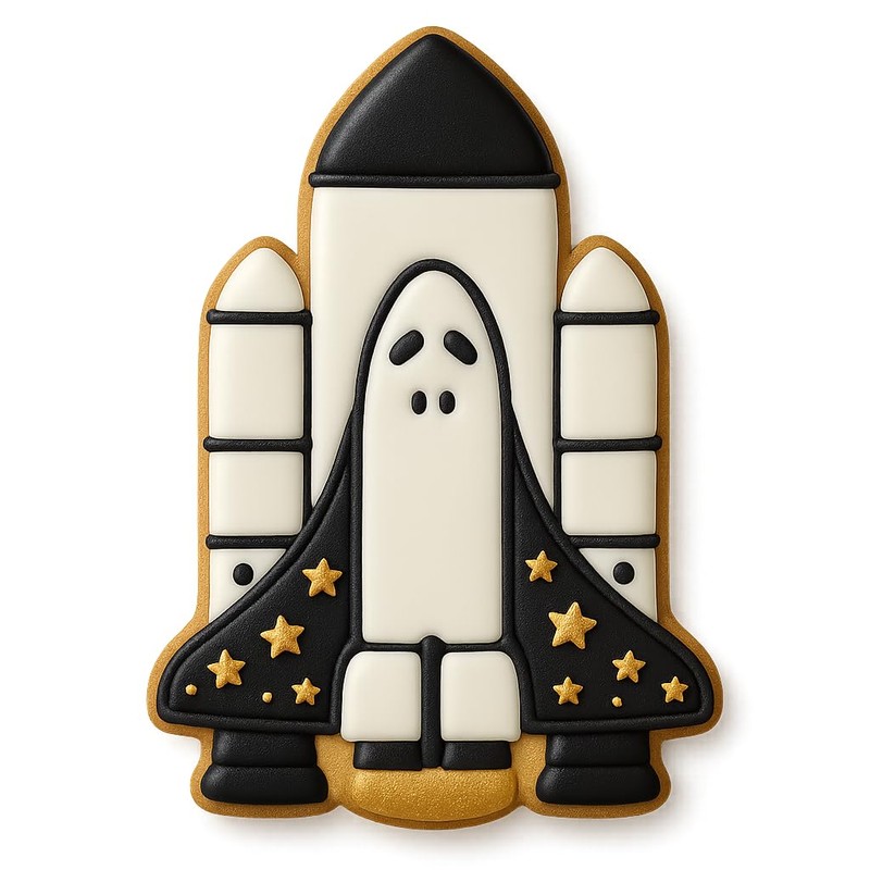 Mighty Gadget Space Shuttle Takeoff Cookie Cutter 4" Tall