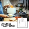 SHINEOFI Toast Display Rack Stainless Steel Bread Stand Space Saving