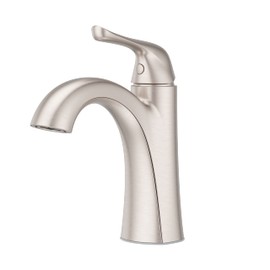 Pfister Willa Bathroom Sink Faucet, Single Control, 1-Handle, Single Hole, NSF Certified, Spot Defense Brushed Nickel Finish, LF042MALGS