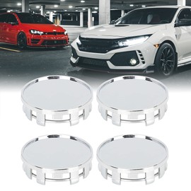 X AUTOHAUX Set of 4 Hub Caps 54 mm Universal Carbon Fibre Hub Caps Wheel Caps