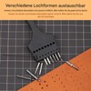 WUTA Removable Circle Leather Hole Punch Tool Professional Leather Spacing