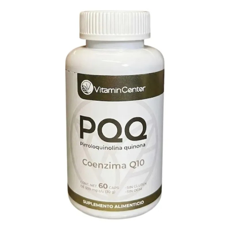 Pqq Pirroloquinolina Quinona Coenzima Q10 60 Capsulas Sin Sabor