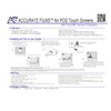 Accurate Films Anti-Glare 15" POS Touch Screen Protector For HiSense/HiStone