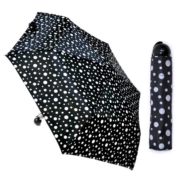 A2Z Supermini Umbrella Assorted Monochrome Spot Stripe Floral Designs Ergonomic