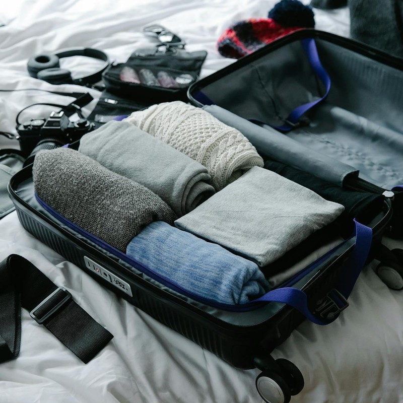 CAPASTEC 1 Satz Leichte Urlaubs-Kompressionspackbeutel für Reisen, Blau