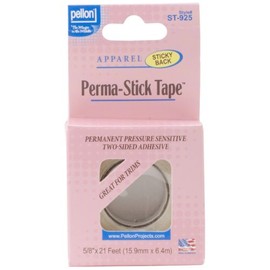 Pellon Double-Sided Perma-Stick Tape, 5/8-Feet x 21-Feet, Clear