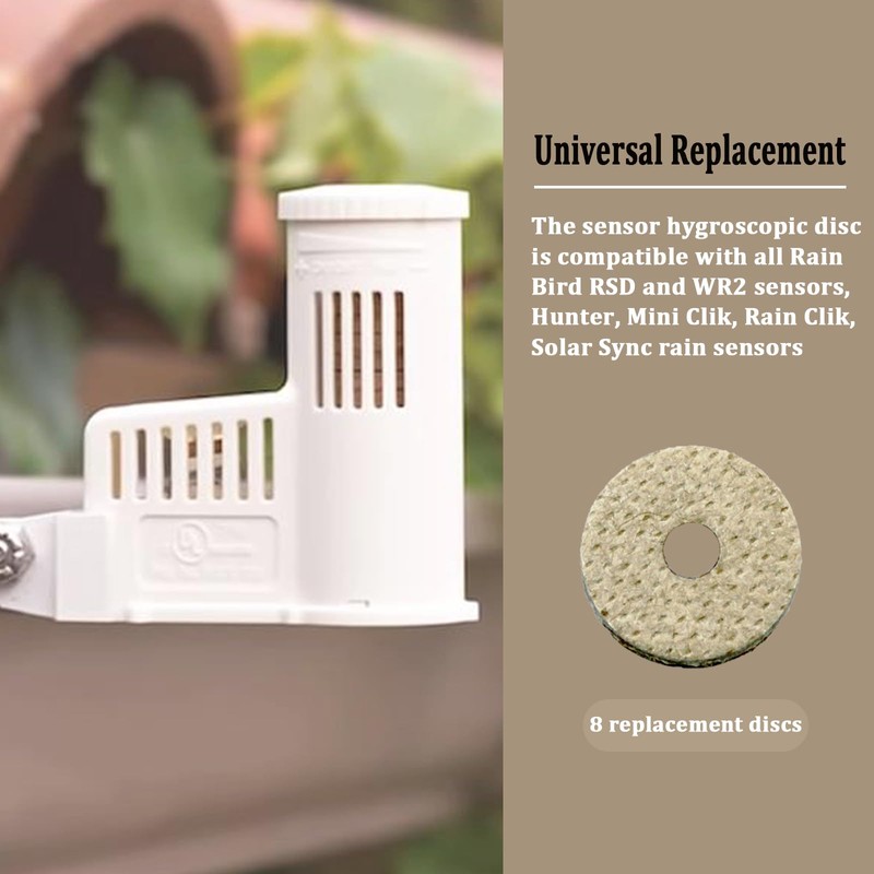 Rain Sensor Hygroscopic Discs Fits for Rainbird Rain Sensor Replacement