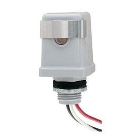 Intermatic K4141C 120-Volt 25-Amp Stem Mount Thermal Photocontrol , Gray