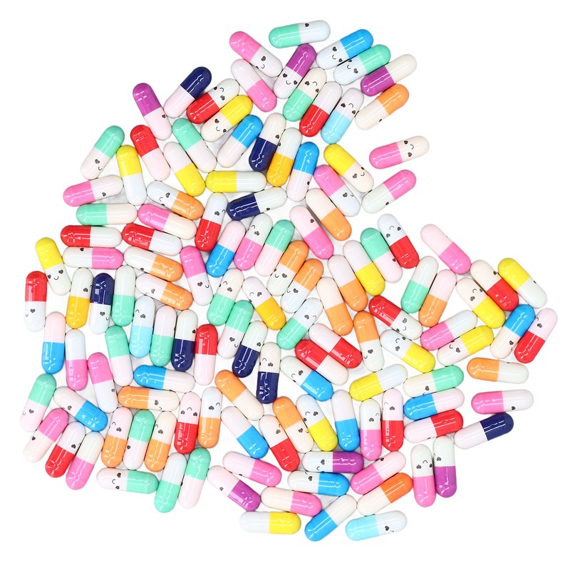 370Pcs Message Capsules Deliver Message Cute Patterns Cute Love Capsules