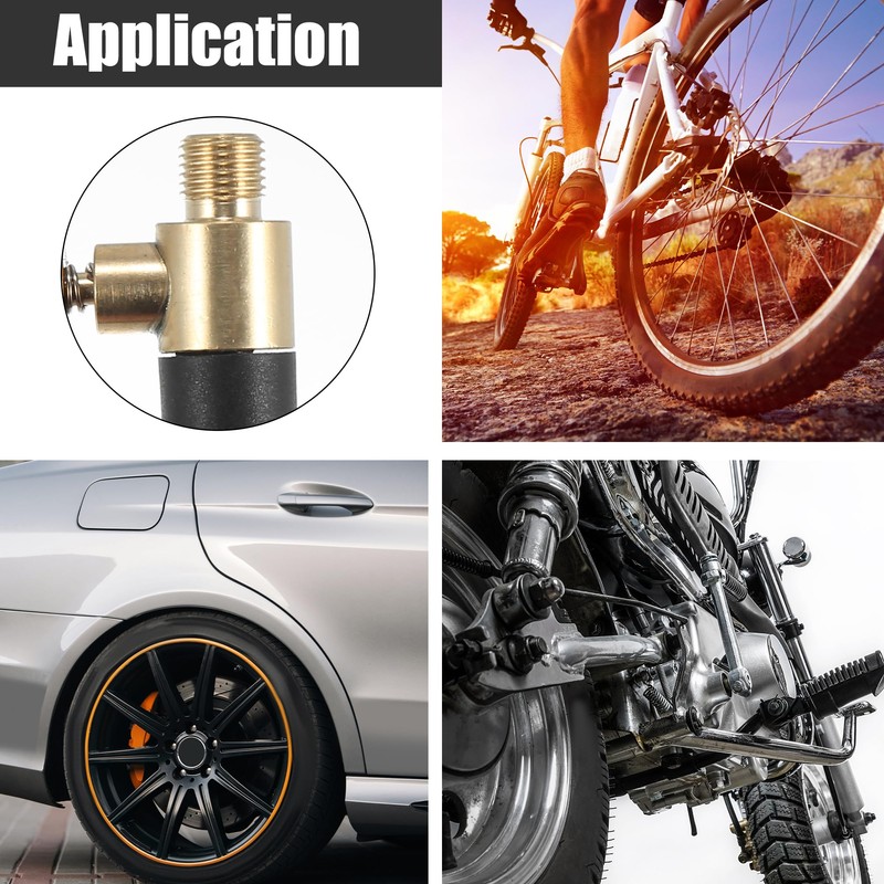 X AUTOHAUX 16cm Car Tire Air Hose Adapter Extension Quick