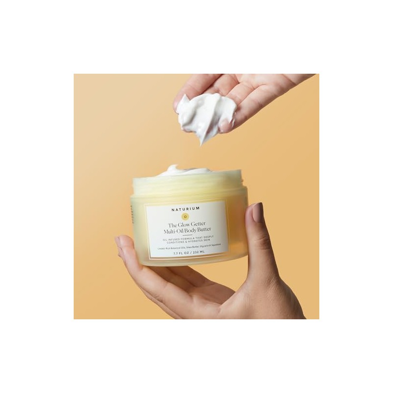 Naturium Manteca Corporal Batida Multiaceite Glow Getter, Crema Reafirmante Y
