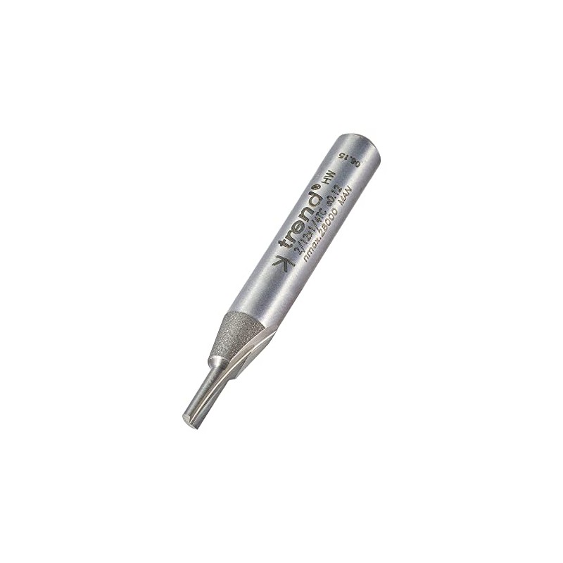 Trend Professional Single Flute Cutter, 1/4 Inch Shank, 2.7mm Cut