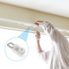 HOMSFOU 50pcs Curtain Pulley Ceiling Curtain Rod Window Rod Slides