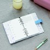 Filofax Organizer Refill, Personal Size, Wellness Trackers Pack, White Paper,
