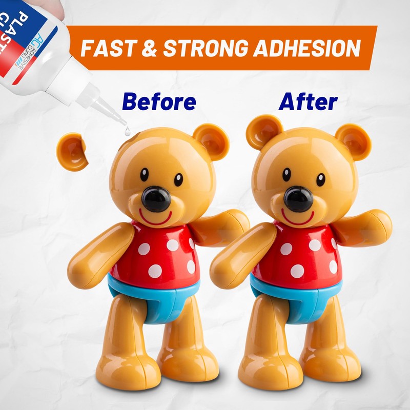 Adhesive Guru Plastic Glue (0.7 oz) Ultra Strong Super Glue