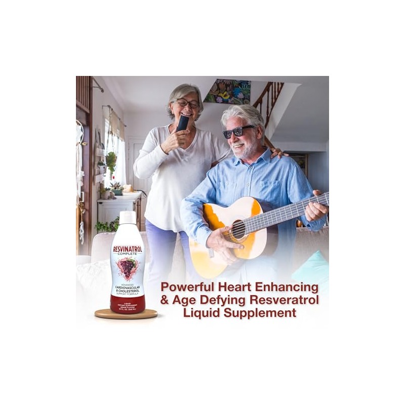 Resvinatrol Complete 32 Ounce Liquid Supplement by EffiHealth
