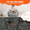 VEVOR Fold-Out Kids Sofa, Glow-in-The-Dark Kids Couch Chair, 2-in-1 Children