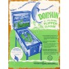 Chicago Coin Dolphin Pinball 9" x 12" Metal Sign