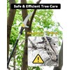 BlumeTrec 14.5FT Pole Saw with Adjustable Length for Tree Trimming,