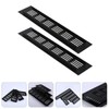 TEHAUX 2pcs Aluminum Alloy Exhaust Vents Breathable Mesh Covers for