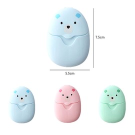 Jxuzh 3 Boxes Soap Paper Soap Sheets Disposable Soap Paper Soap Sheets Travel Mini Portable Paper Soap Travel Soap Sheets Plastic Box for On the Go Travel Camp Outdoor Hiking 3 Colours