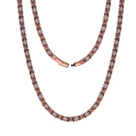 Jecanori 99.9% Pure Copper Magnetic Necklace for Women Men - Ultra Strength Magnets- Ideal Gift, Four-Leaf Clover Jewelry